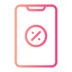 smartphone gradient icon
