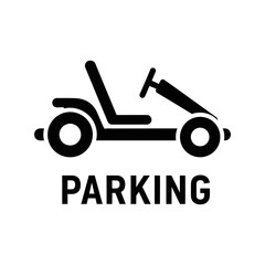 Go Kart Parking Signage for Recreational Vehicle Area.