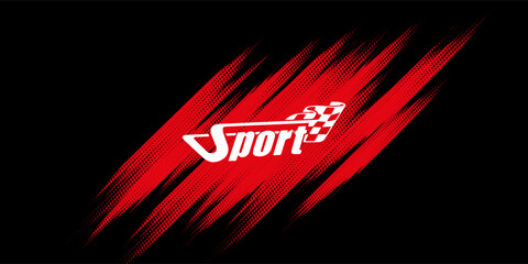 Race flag. Checkered flag or start and finish flag. Crossed flag for Racing Motorsport. Vector illustration
