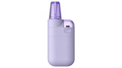 Portable white electric cigarette lighter isolated on a transparent background