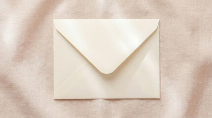 Sealed White Envelope Against Soft Background