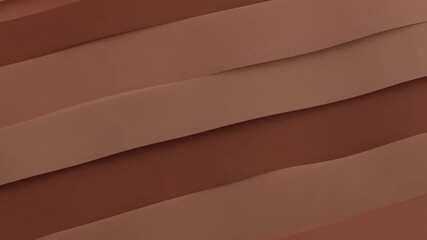Flowing abstract layers with smooth curves in warm red and clay colors, inspired by paper art and minimalist design. - Powered by Adobe