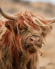 Highland Cow in Natural Environment