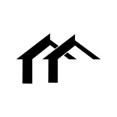 House roof design logo template, Vector illustration