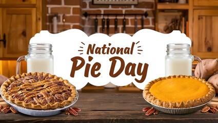 Celebrating national pie day with delicious sweet pies
