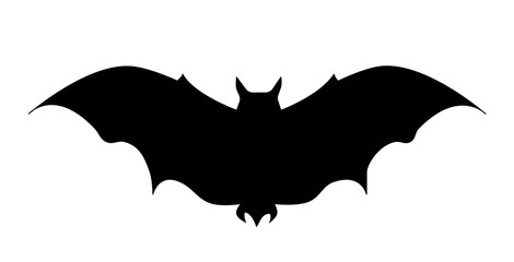 Large flock of bat on a white background.