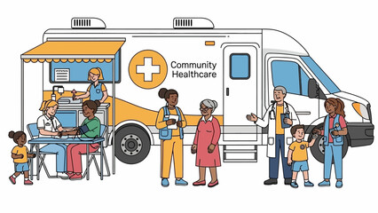 Community Healthcare Mobile Medical Clinic Vehicle. © Fauzi