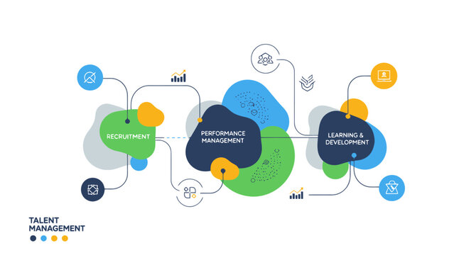 Talent Management Workflow Recruitment Performance Learning Development Process Flow