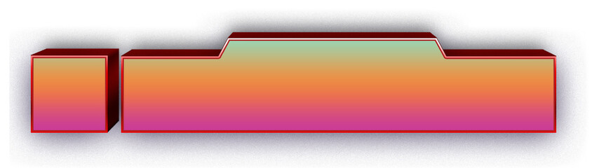 Obraz premium Stylish pink and purple gradient lower third banner with vibrant modern aesthetic isolated png on transparent background for social media, podcasts, and creative videos