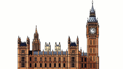 Fototapeta premium Big Ben Clock Tower London England UK.
