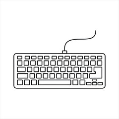 Detailed examination of a computer keyboard icon eps file metadata