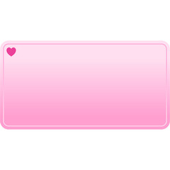 Valentine's Day Pink Text Note Labels