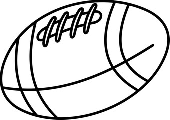 American Football Coloring Page