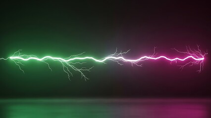 An abstract digital illustration of bright blue electric lightning lines flashing through a dark night sky, symbolizing powerful energy and a storm's explosion of light