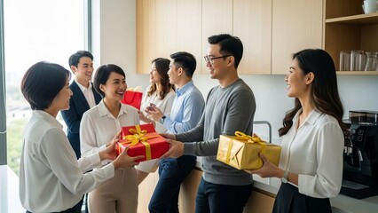 Pageant of Smiles and Gifts in Office.