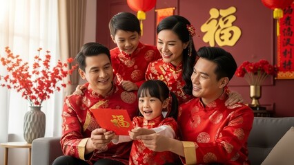 Family Pageant Celebrating Chinese New Year.