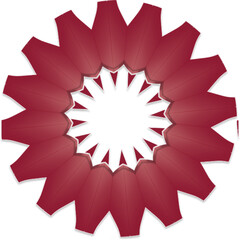 abstract red star