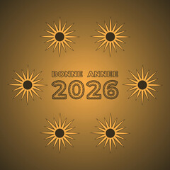 Elegant Bonne Annee Wishes with Radiant Ornaments