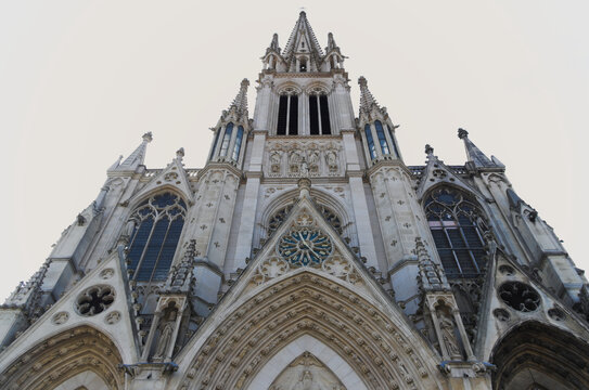 Saint-Epvre Basilica built in the Rayonnant neogothic style. Nancy, France, Europe