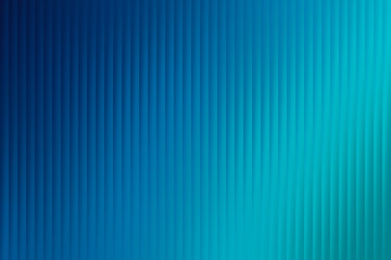Obraz premium Vibrant blue and cyan color field demonstrates a ribbed translucent material effect with a strong diagonal light source creating depth and dynamic visual interest for web banners.
