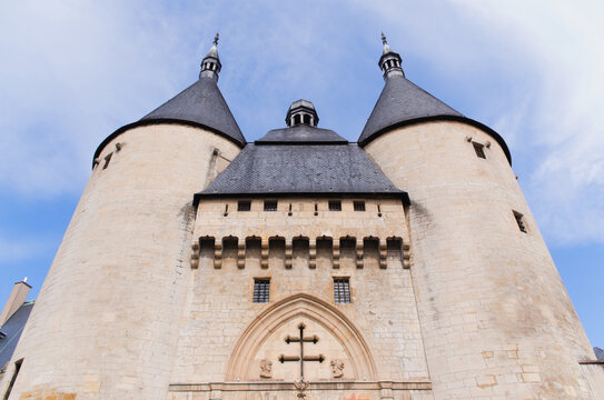 The famous Porte de la Craffe, a medieval gate (14th century) to the oldest part of Nancy, France, Europe