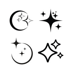 sparkling star logo icon