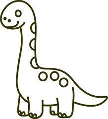 Outline Illustration For Coloring