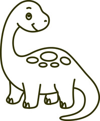 Outline Illustration For Coloring