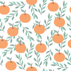 orange seamless pattern 