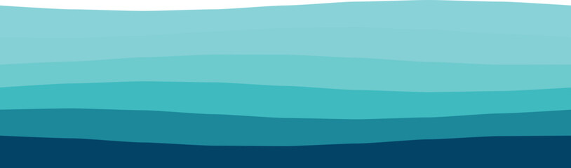 Fototapeta premium Abstract depiction of ocean waves in varying blue layers, evoking calm and serenity. ideal for design.