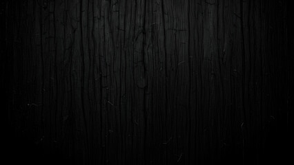 Striking black wood texture with natural grain and subtle lighting effects