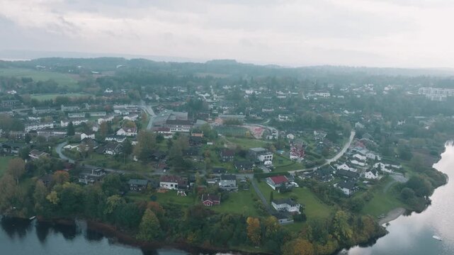 The Norwegian town of Heggedal