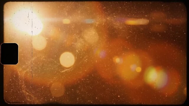 P74-Lens Optical Flare Glare Grunge Scratches and Dust Film Noise Grain Overlay Effect Vintage Retro ora 4K 10s