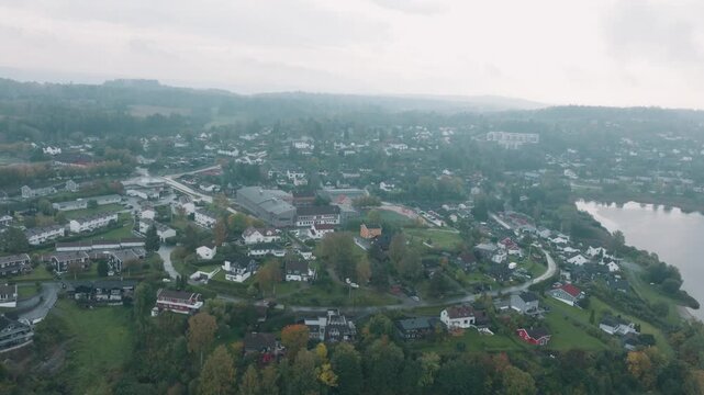 The Norwegian town of Heggedal