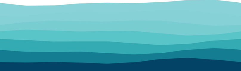 Obraz premium Stylized ocean wave artwork in gradient blue tones, perfect for backgrounds or design projects.