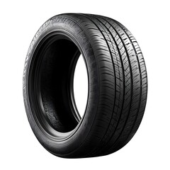 New car tire on white background high resolution image
