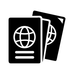 Multiple passports icon representing international travel, identity, and global mobility