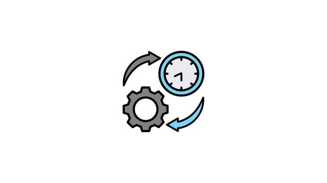 Production Efficiency Animated Icon
