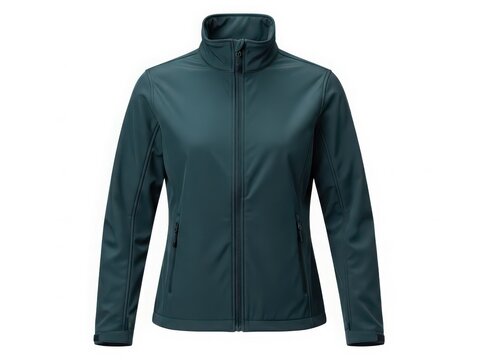 Dark green soft shell jacket