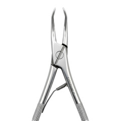 Surgical instrument Castroviejo forceps with serrated tips and spring mechanism png isolated transparent background