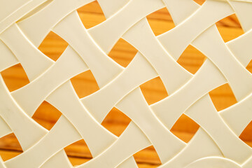 Surface of a plastic chair, macro, top view.