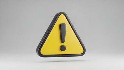 Yellow triangle warning sign, caution symbol for potential hazards and safety implications in