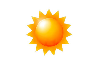 Radiant Sun: A depiction of a solitary, brilliant sun, radiating warmth and energy with its bright, sunny, and joyful vibes. 