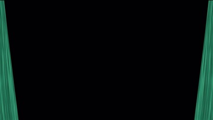 Soft green curtain opening animation with gentle fabric movement and natural tones. Ideal for eco projects, wellness content, nature themes, and calming presentations