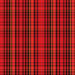 Red Black Lumberjack Seamless Buffalo Check Textile Pattern Packaging Design