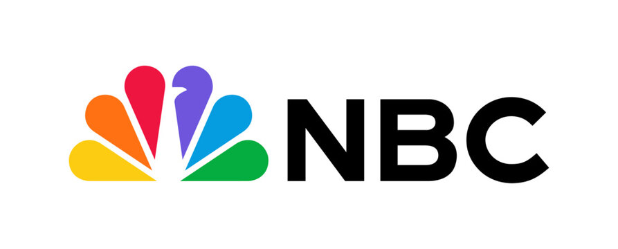 NBC App Icon and Logo vector SVG with colorful and black & white versions, scalable for mobile and web use, suitable for UI mockups, branding, and digital design projects.