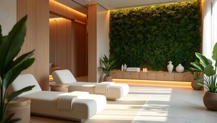 A Spa interior design with wellness practices