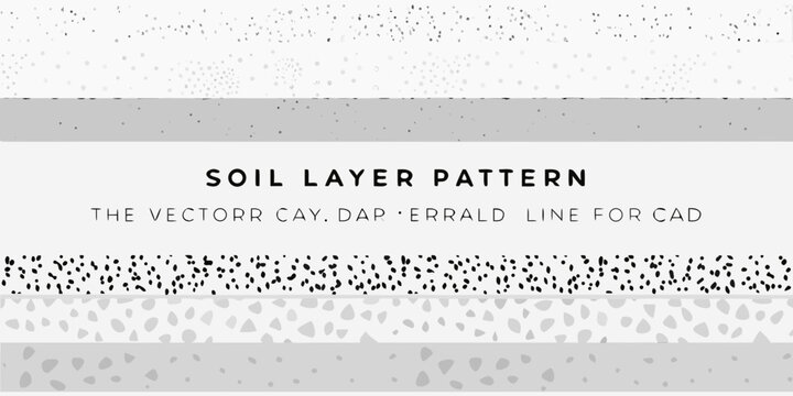 Abstract soil layer pattern with texture and varying gray shades displayed