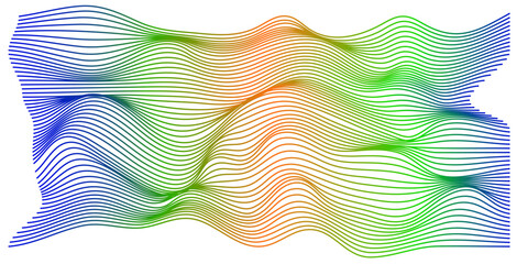 Abstract rainbow polygonal poly background, 3d render.