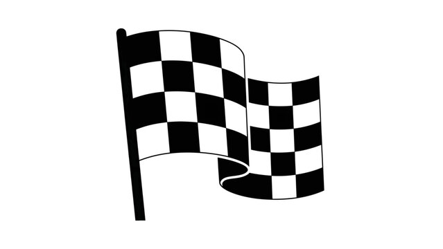 Waving checkered flag